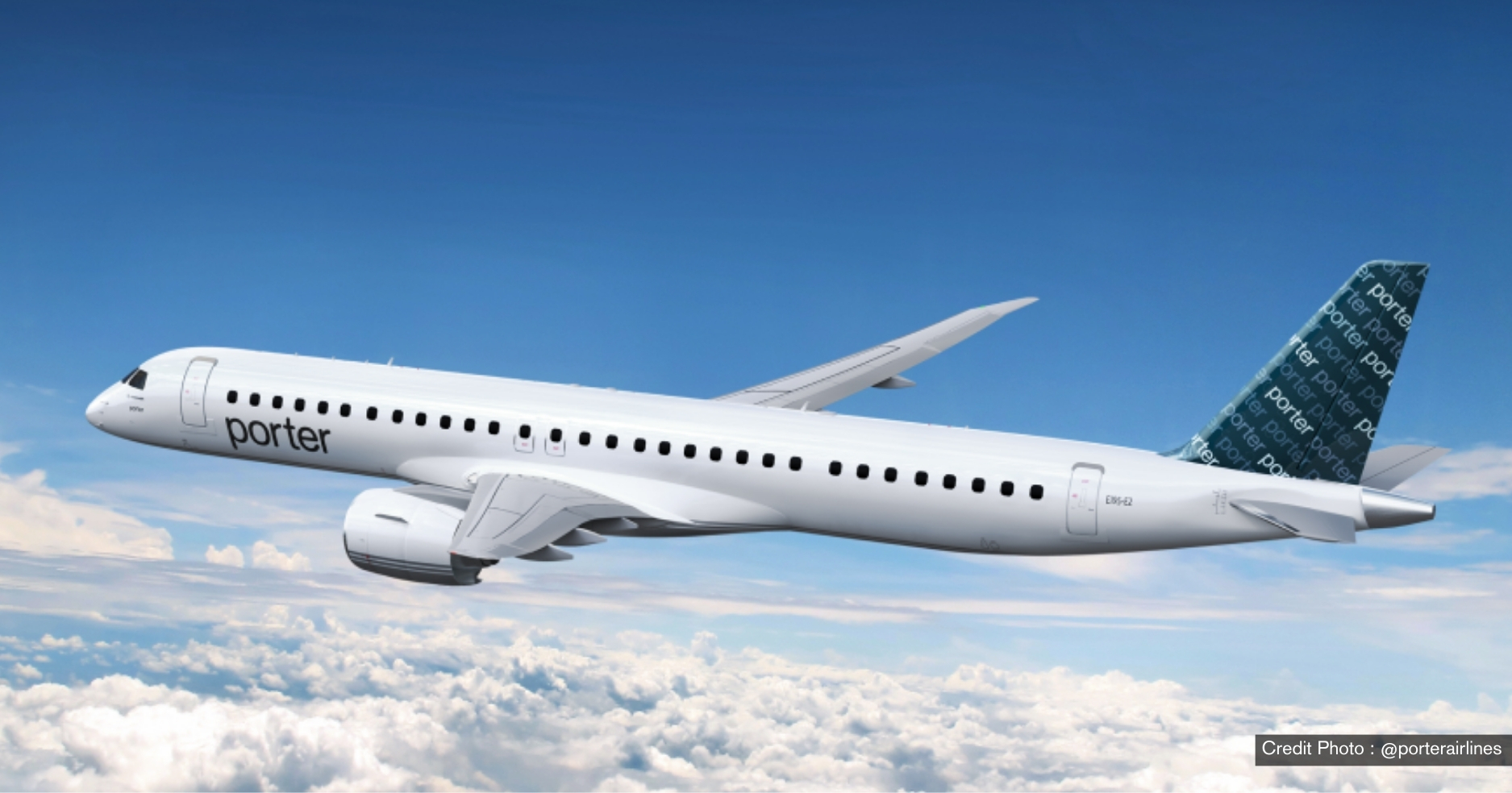 Porter Airlines �Դ�������ǺԹ Embraer E195-E2 ��ѧ����ͧ����