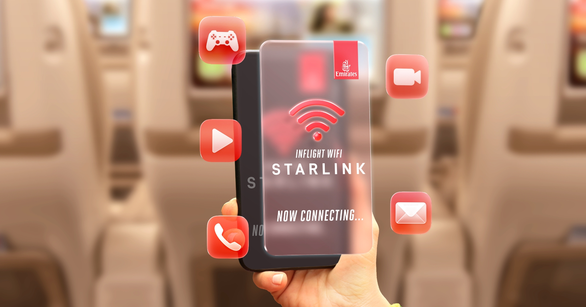 Emirates ���������ԡ���Թ������ Starlink ���٧�Թ�ӵ�ǡ��ҧ��ͺ���� 232 ��